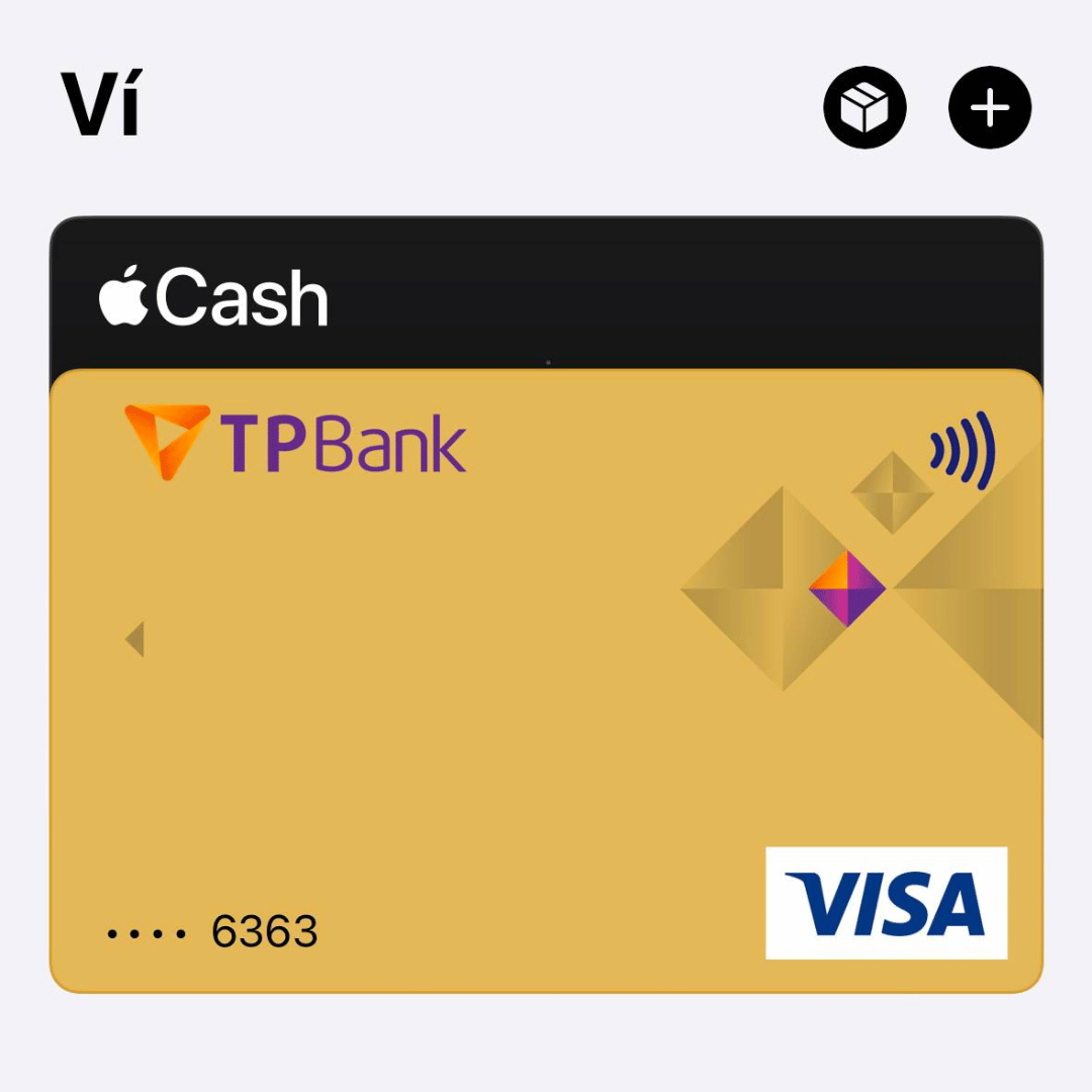 Sử dụng Apple Pay bằng thẻ VISA của TPBank