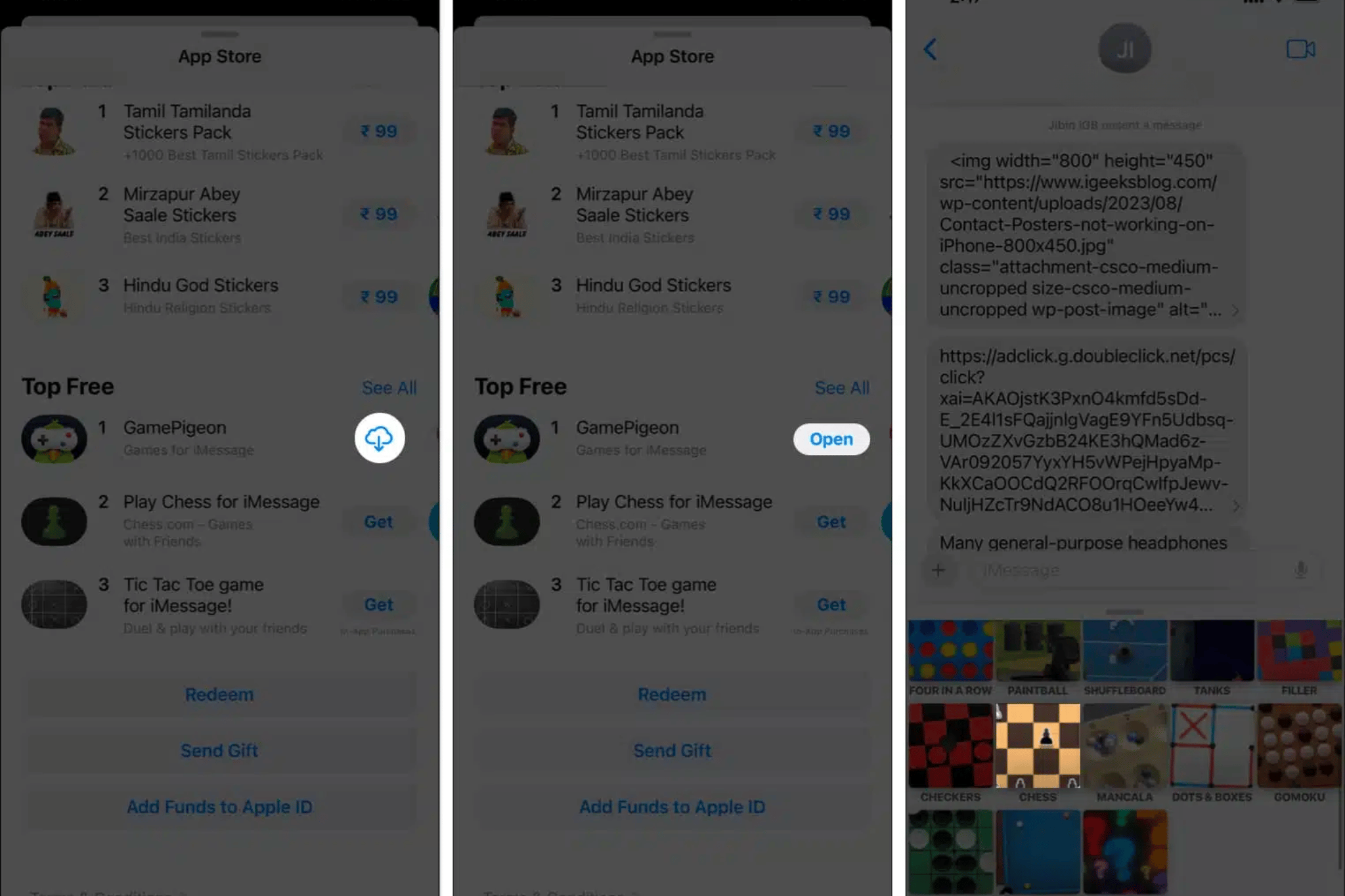 Cách chơi game iMessage trên iPhone
