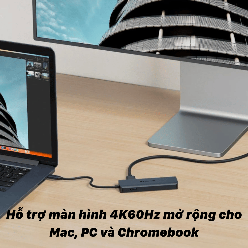 Hub/ Cổng Chuyển USB-C HyperDrive Next 8in1 Cho Laptop/ MacBook – HD4004GL