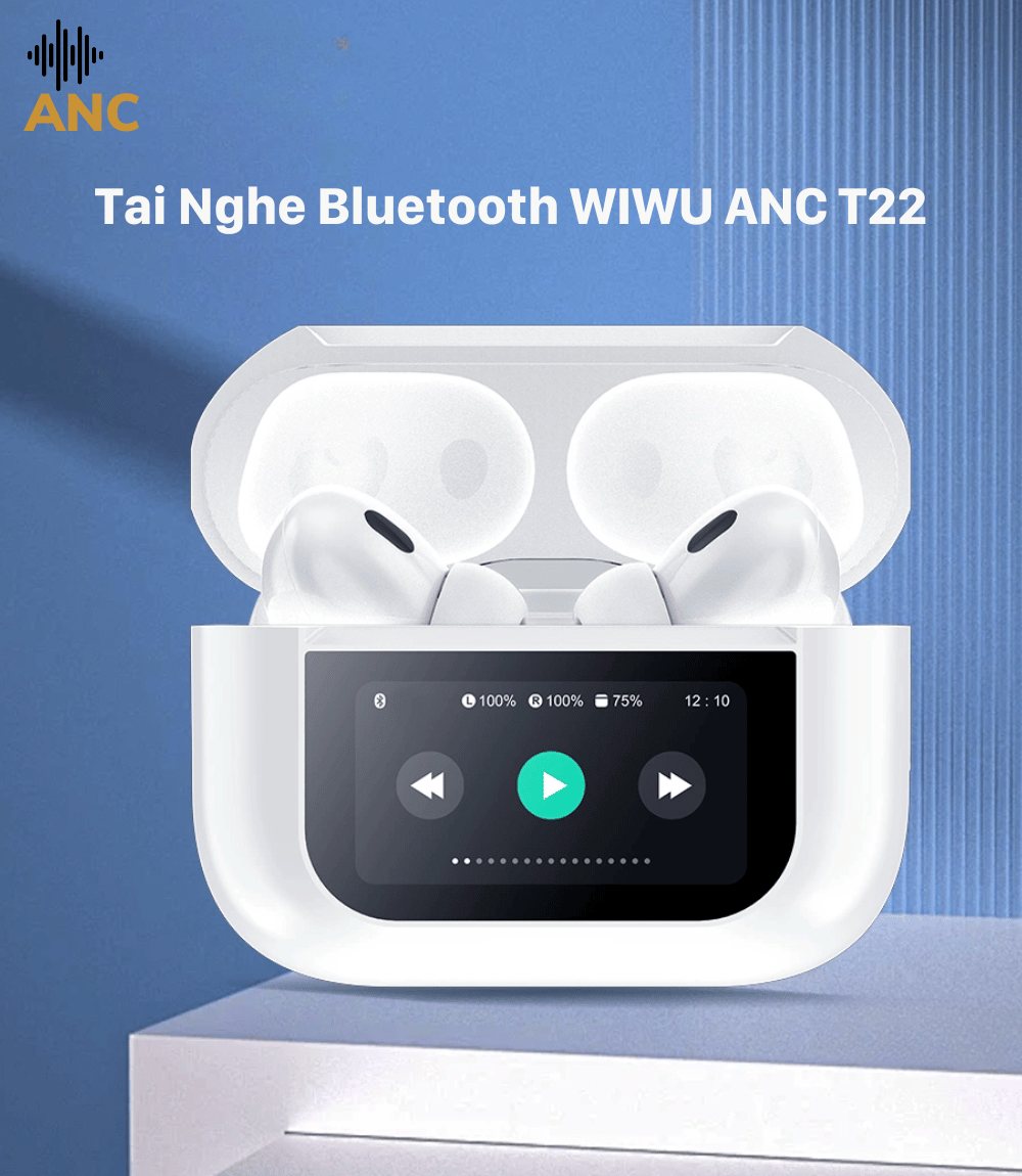 Tai Nghe Bluetooth WIWU PRO 2 ANC T22